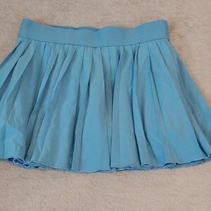 Blue Pleated Women's Skirt